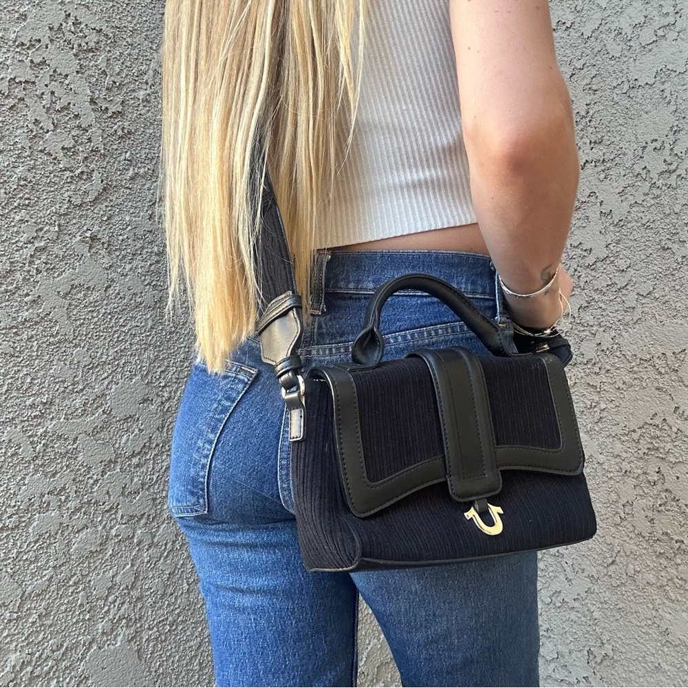 True Religion Black Crossbody Bag
